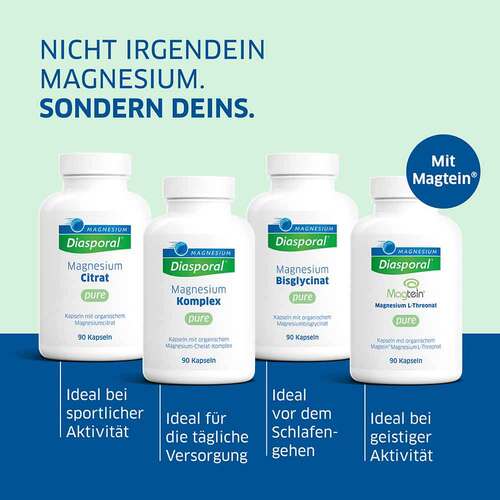 Magnesium Diasporal Magtein L-Threonat pure Kapseln  - 8