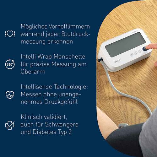 Omron M3 Comfort Afib Oberarm Blutdruckmessger&auml;t - 5