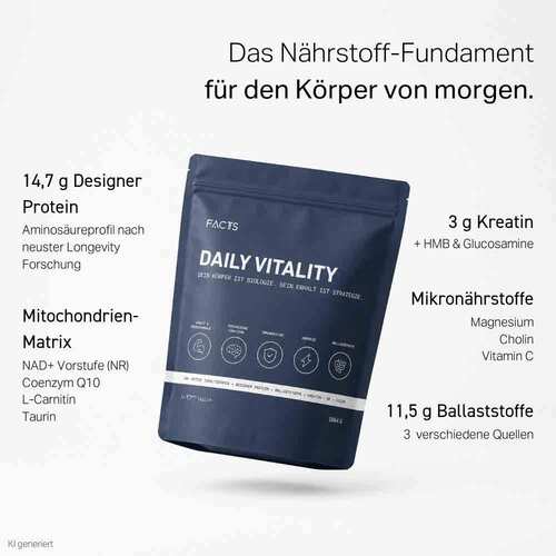Facts Daily Vitality Ballastst.mit Protein &amp; Kreatin - 3