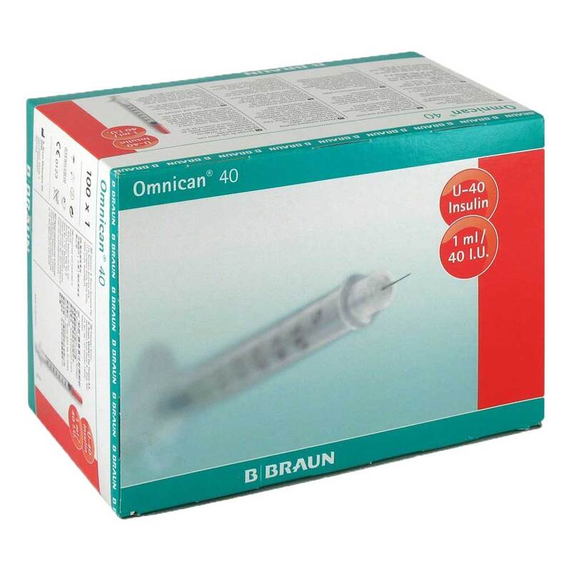 Omnican Insulinspr. 1ml U40 M. Kan. 0,3x8mm Einz. 100X1 St - Meine ...