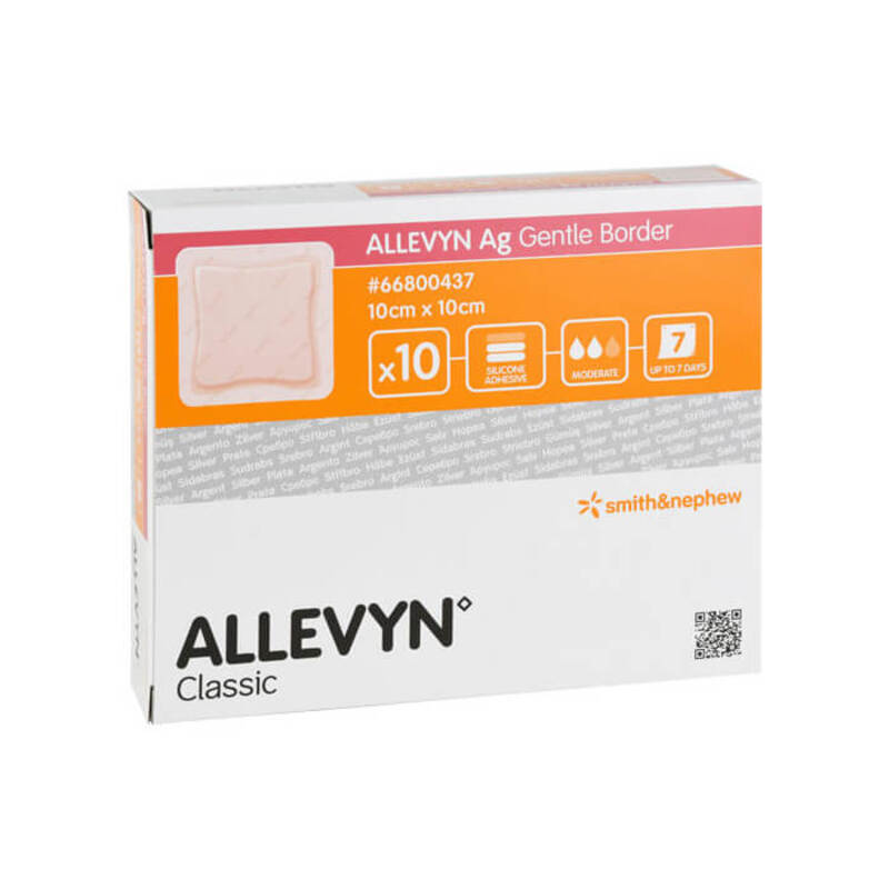 Allevyn Ag Gentle Border 10x10 Cm Wundverband 10 St Meine OnlineApo